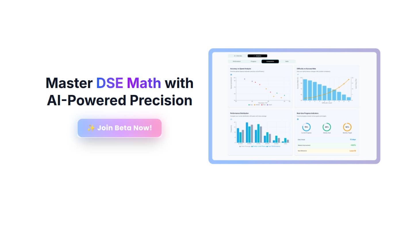dsemath.ai 首页及数据分析仪表板